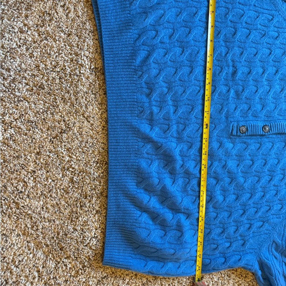 J. Crew Blue Cable Knit Sweater